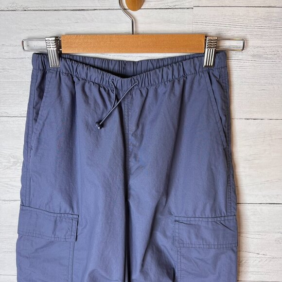 Wild Fable Pants Womens Size XXS Periwinkle Cargo Parachute Elastic Waist Cotton - Picture 9 of 16